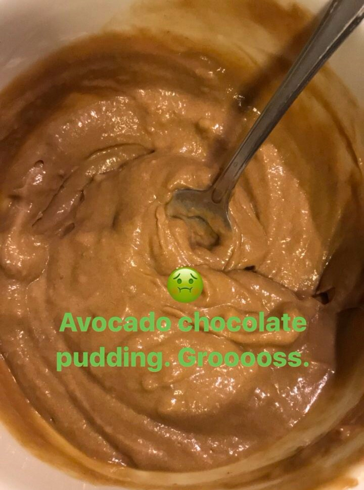 OOC: Avocados are not pudding.